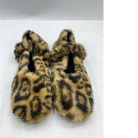 H&M Fluffy Slippers - Beige/leopard print - Ladies