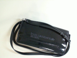 Women's black patent leather bag
