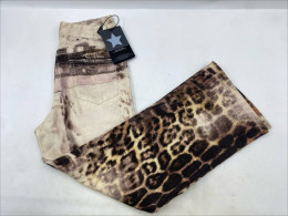 Roberto Cavalli leopard print jeans