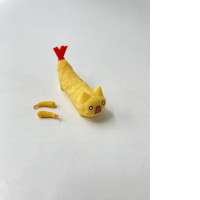 Mini figure cat-shrimp