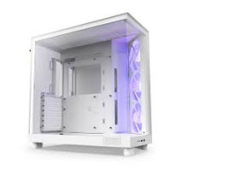 Case (Computer Case) NZXT H6 FLOW RGB (WHITE)(ATX) : CC-H61FW-R1
