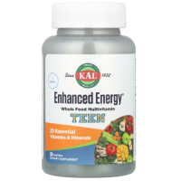 KAL Enhanced Energy® Multivitamin for Teens, 60 vegetable tablets. KAL Enhanced Energy® Multivitamin for Teens, 60 vegetable tablets.