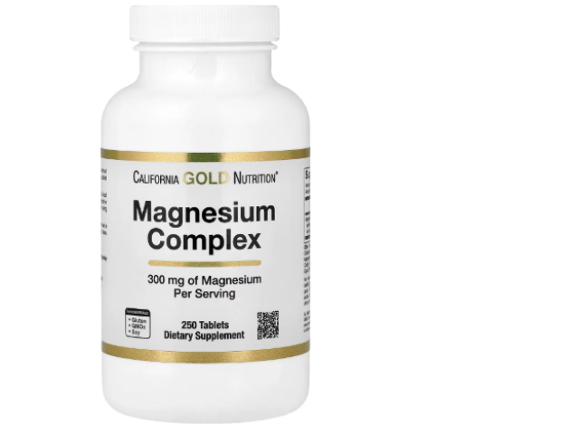 California Gold Nutrition Magnesium Complex 300 mg, 250 tablets. California Gold Nutrition Magnesium Complex 300 mg, 250 tablets.