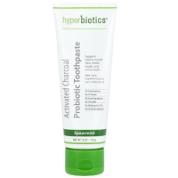 Hyperbiotics Activated Carbon Probiotic Toothpaste, Spearmint Flavor, 4 oz (113 g).