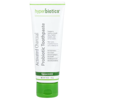 Hyperbiotics Activated Carbon Probiotic Toothpaste, Spearmint Flavor, 4 oz (113 g).