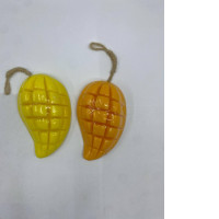 Set of 2 Mango-shaped soap