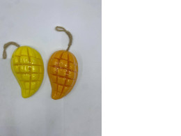Set of 2 Mango-shaped soap