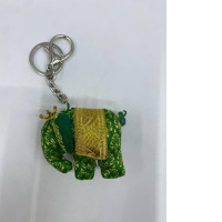 Elephant-shaped keychain, a souvenir from Thailand.