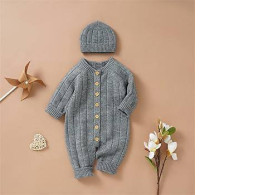 1 pcs children's warm jumpsuit with a hat 1pcs