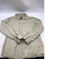 Men's long-sleeved shirt from Banana Republic, light brown.