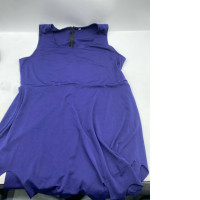 Women's sleeveless short dress in blue.
