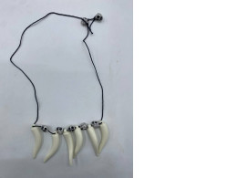 Fancy necklace for dressing up as a caveman.