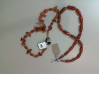 Set of 2 neck ornaments, beads