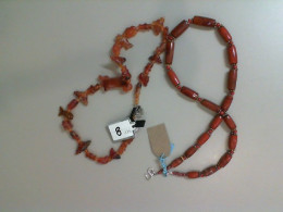 Set of 2 neck ornaments, beads