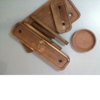 Wooden kitchen stand, collapsible