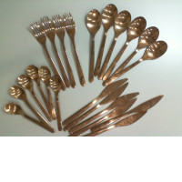 Set of 22 metal cutlery