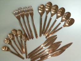 Set of 22 metal cutlery