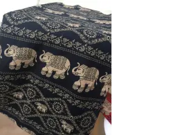 Thai Elephant Pattern Tablecloth Made of Calico