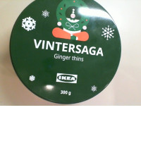 Cookie Vintersaga ginger thins Ikea 