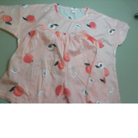 Pink pajama set, T-shirt and shorts Pink pajama set, T-shirt and shorts