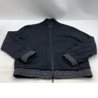 Pre-owned Louis Vuitton reversible bomber jacket in black with monogram pattern. Pre-owned Louis Vuitton reversible bomber jacket in black with monogram pattern.