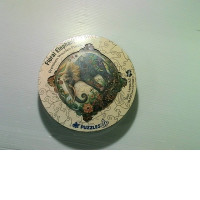 Premium wooden puzzle with a flower elephant