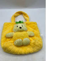 Yellow bear-shaped shoulder bag