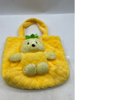 Yellow bear-shaped shoulder bag
