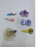 Set of 6 Girls' hair clips
