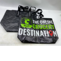 Set of 2 Black plastic shoulder bag Set of 2 Black plastic shoulder bag