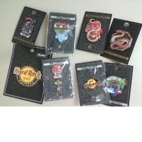 Set of 8 Hard Rock clothing pins