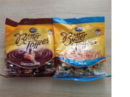 Arcor Butter Toffees Chocolate Milk Candy, 100 grams. Available in 2 flavors. Arcor Butter Toffees Chocolate Milk Candy, 100 grams. Available in 2 flavors.