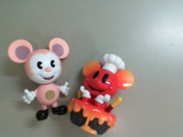Set of 2 plastic Mickey Mouse toys Set of 2 plastic Mickey Mouse toys