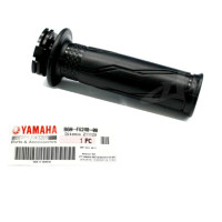 Set of 2 Right-hand handlebar grip with throttle cable, black, Yamaha NMAX 2020 (1 side). Genuine Yamaha part (B6H-F6240-00).