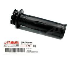 Set of 2 Right-hand handlebar grip with throttle cable, black, Yamaha NMAX 2020 (1 side). Genuine Yamaha part (B6H-F6240-00).