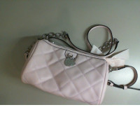 Pink round shoulder bag