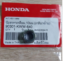 Set of 9 Hex nut, 10 mm (left-hand thread) [90301-KWW-640] (90201-MW3-620) (94031-10000)