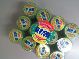 Set of 12 jars with essential oils and herbs for the nose