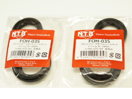 Set of 2 NTB 27-piece oil and dust seal set, FOH-03S x2, for Honda Dream 50 Smart Dio motorcycles.