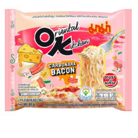 Mama Oriental Kitchen Instant Dry Noodles, Carbonara Bacon Flavor, 85g.