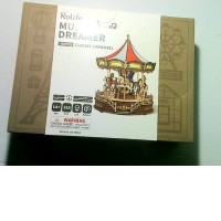 Rolife DIY Music Dreamer Classic Carousel Wooden Model Kit