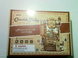 Wooden 3D Puzzle "ROKR Chocolate Factory" — Maison White