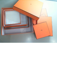 Set of 5 empty Hermes boxes