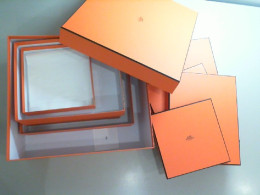 Set of 5 empty Hermes boxes