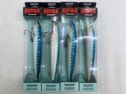 Set of 4 Rapala Floating Magnum fishing lures,