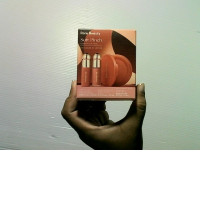 Rare Beauty Rare Combination 3-piece set: soft blush and lipstick.