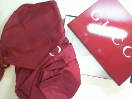 Set: empty box + red garment bag
