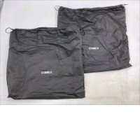 Set of 2 Black fabric bag