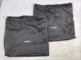 Set of 2 Black fabric bag