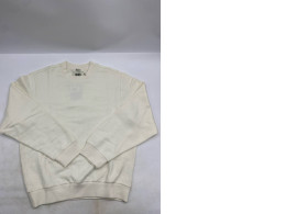 JEMORGAN's oversized Big Waffle crewneck sweater in white or off-white.